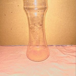 Huge Sale! Etched with grapes crystal vase/decanter/carafe. Vintage